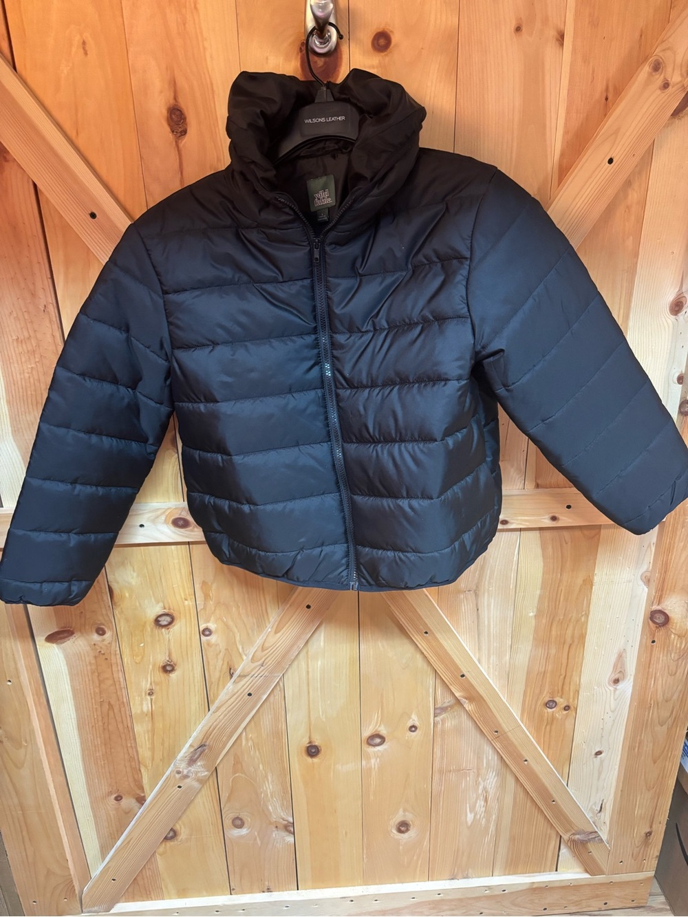wild fable Black Quilted Puffer Jacket size small